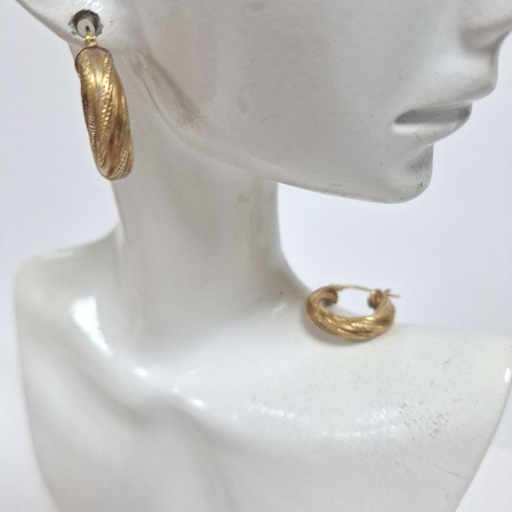 ARRACADAS PAR ORO 14 K 2,60 GRMS (SEMINUEVO)