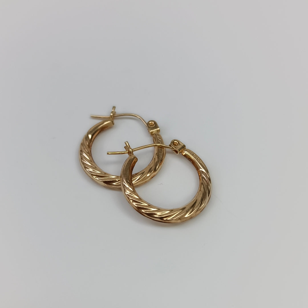 ARRACADAS PAR ORO 14 K 1,00 GRMS (SEMINUEVO)