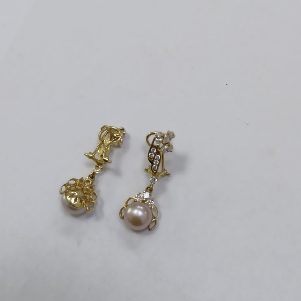 ARETES PAR ORO 14 K 5,20 GRMS (SEMINUEVO)
