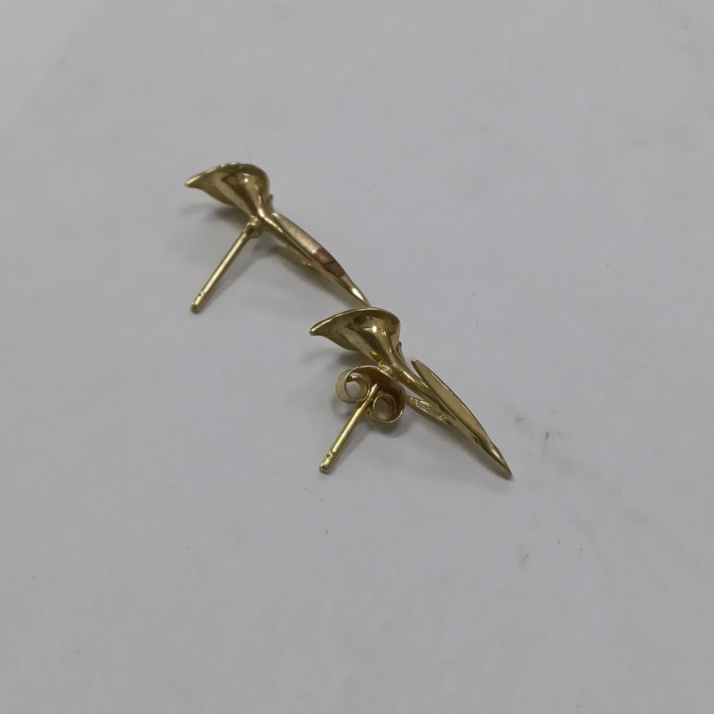 ARETES PAR,DIJE ORO 14 K 2,00 GRMS (SEMINUEVO)
