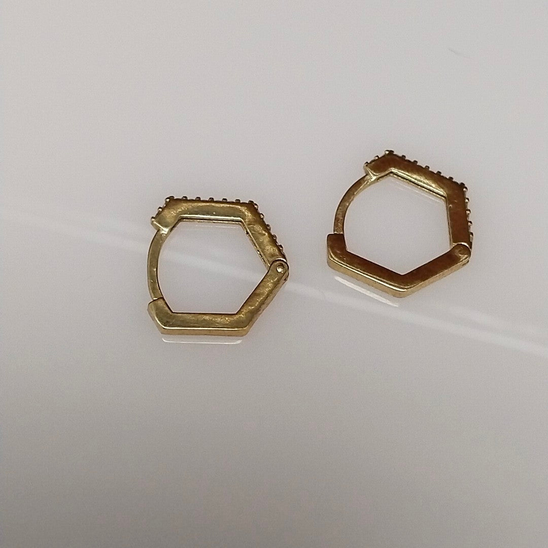 ARRACADAS PAR ORO 10 K 1.3 GRMS (SEMINUEVO)
