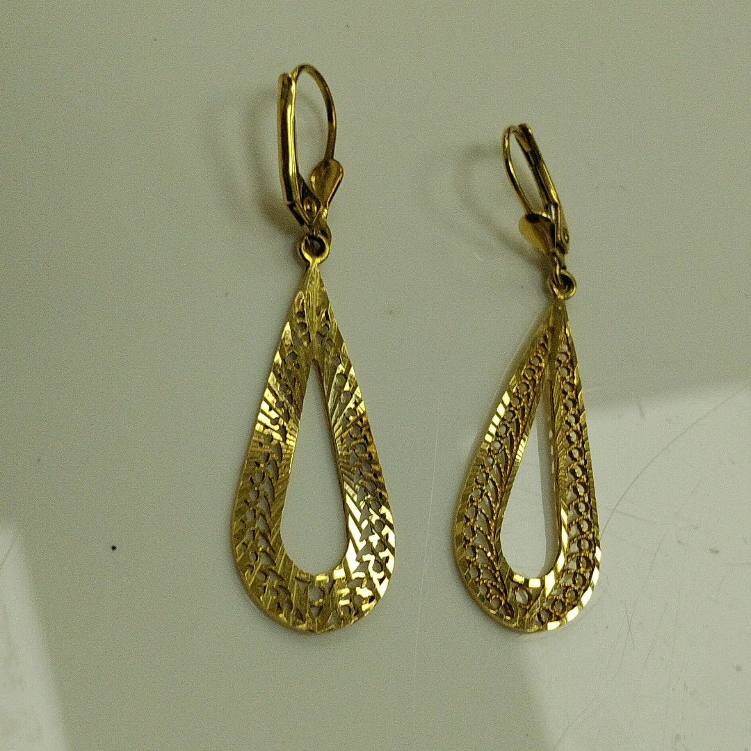 ARETES PAR ORO 14 K 2,70 GRMS (SEMINUEVO)