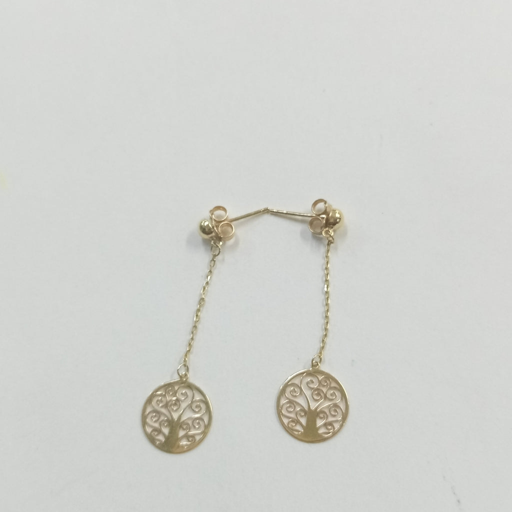 ARETES PAR ORO 14 K 1.3 GRMS (SEMINUEVO)