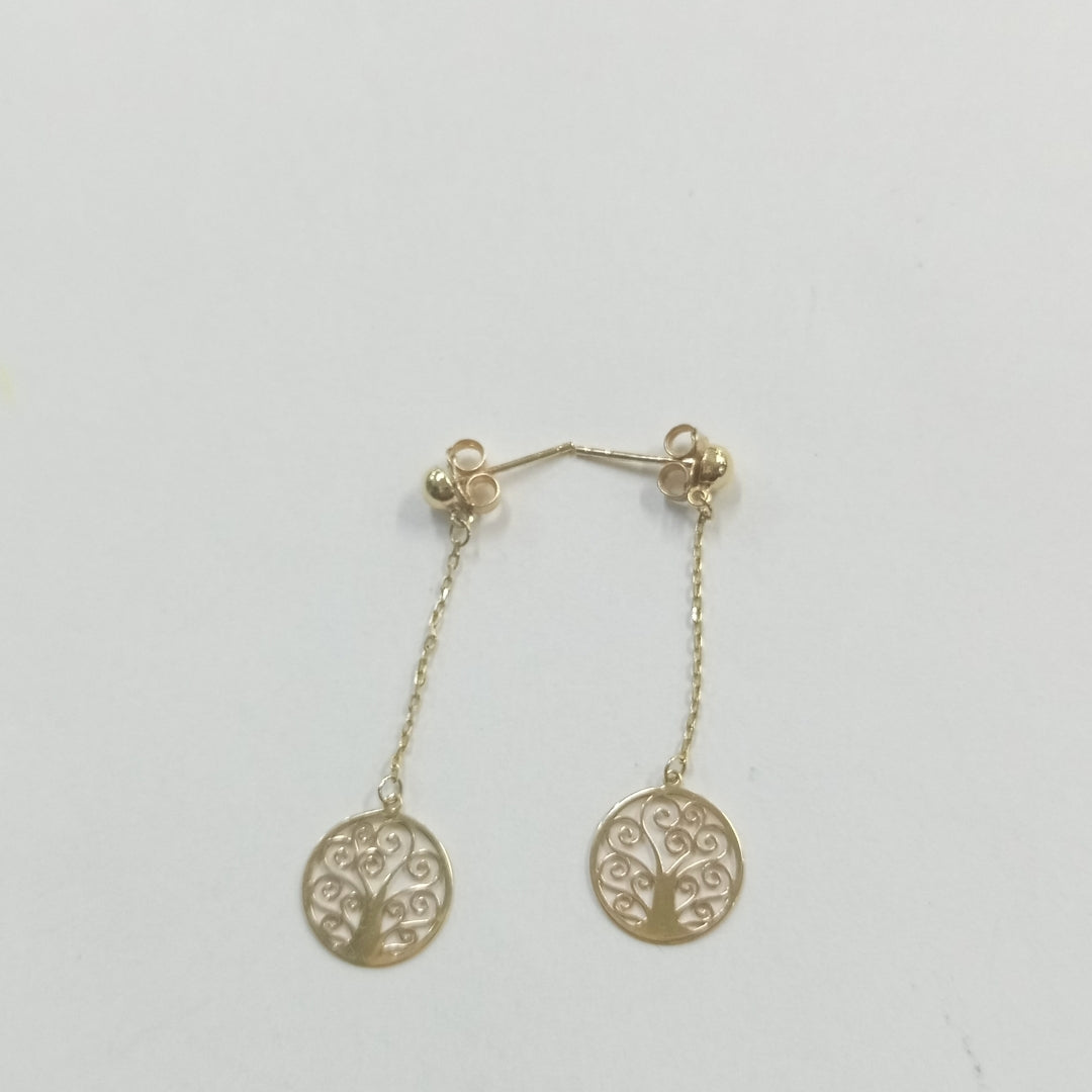 ARETES PAR ORO 14 K 1.3 GRMS (SEMINUEVO)