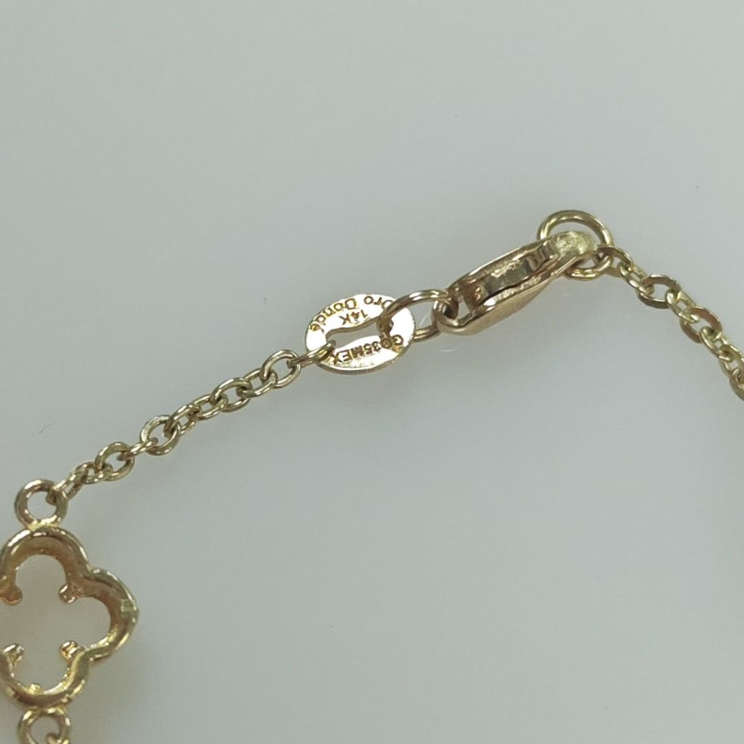 PULSERA ESPECIAL 14K 18 CM 4.3 GR (NUEVO)