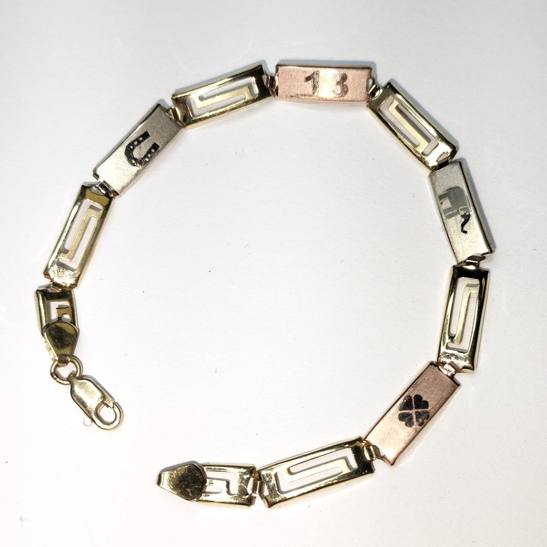 PULSERA ORO 14 K 3.8 GRMS (SEMINUEVO)
