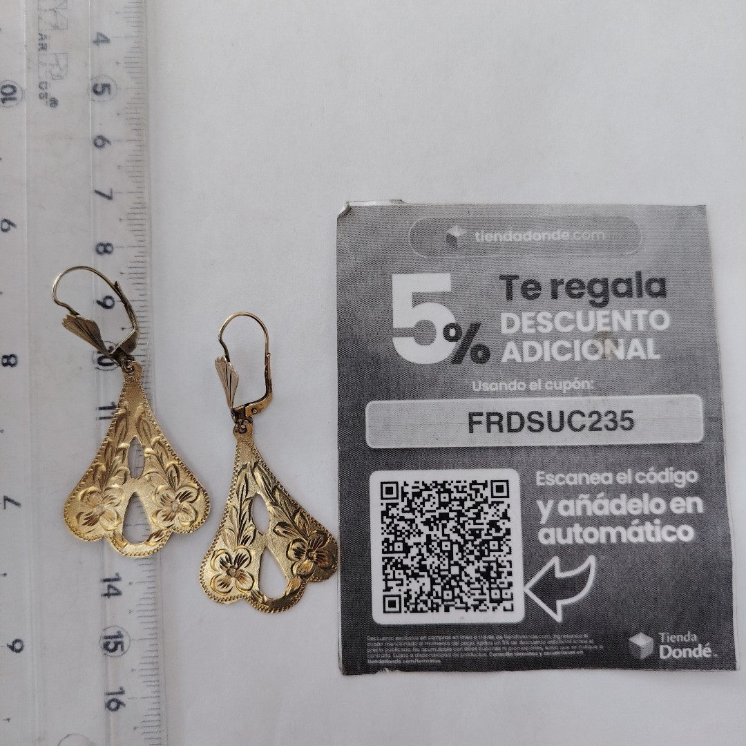 ARETES PAR ORO 8 K 3.8 GRMS (SEMINUEVO)