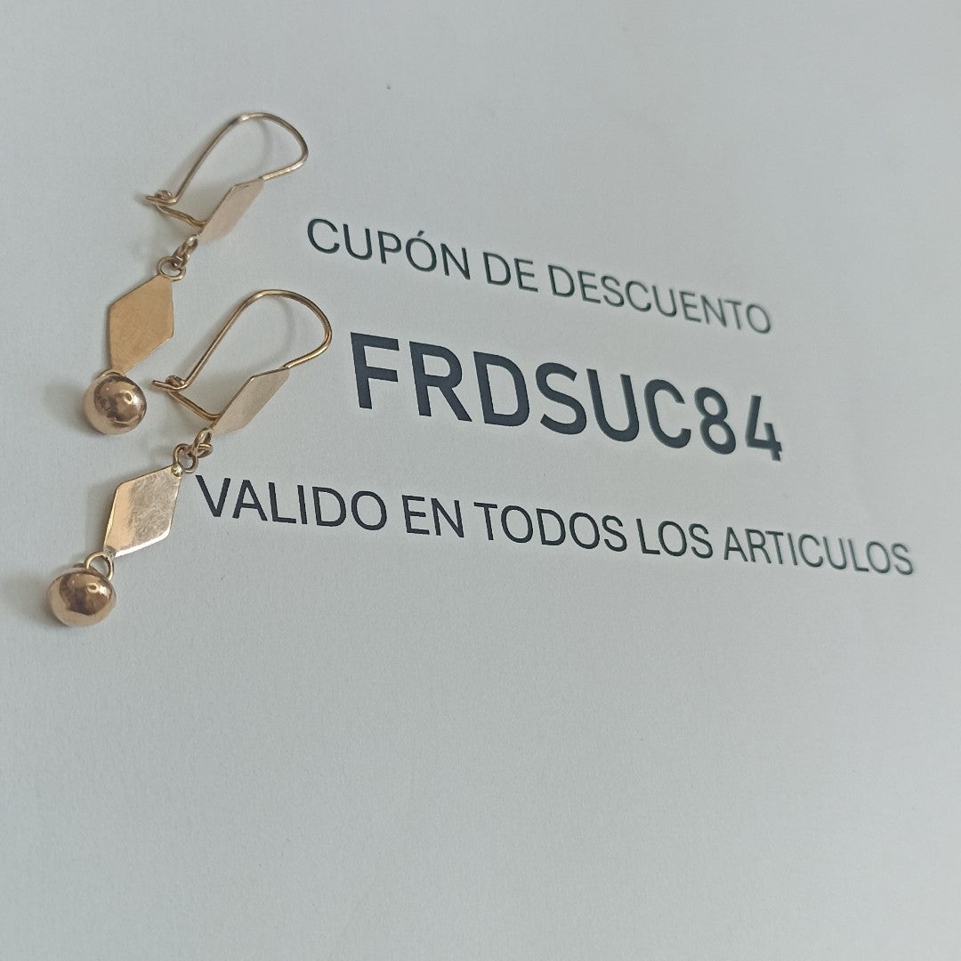 ARETES PAR ORO 8 K 2,30 GRMS (SEMINUEVO)