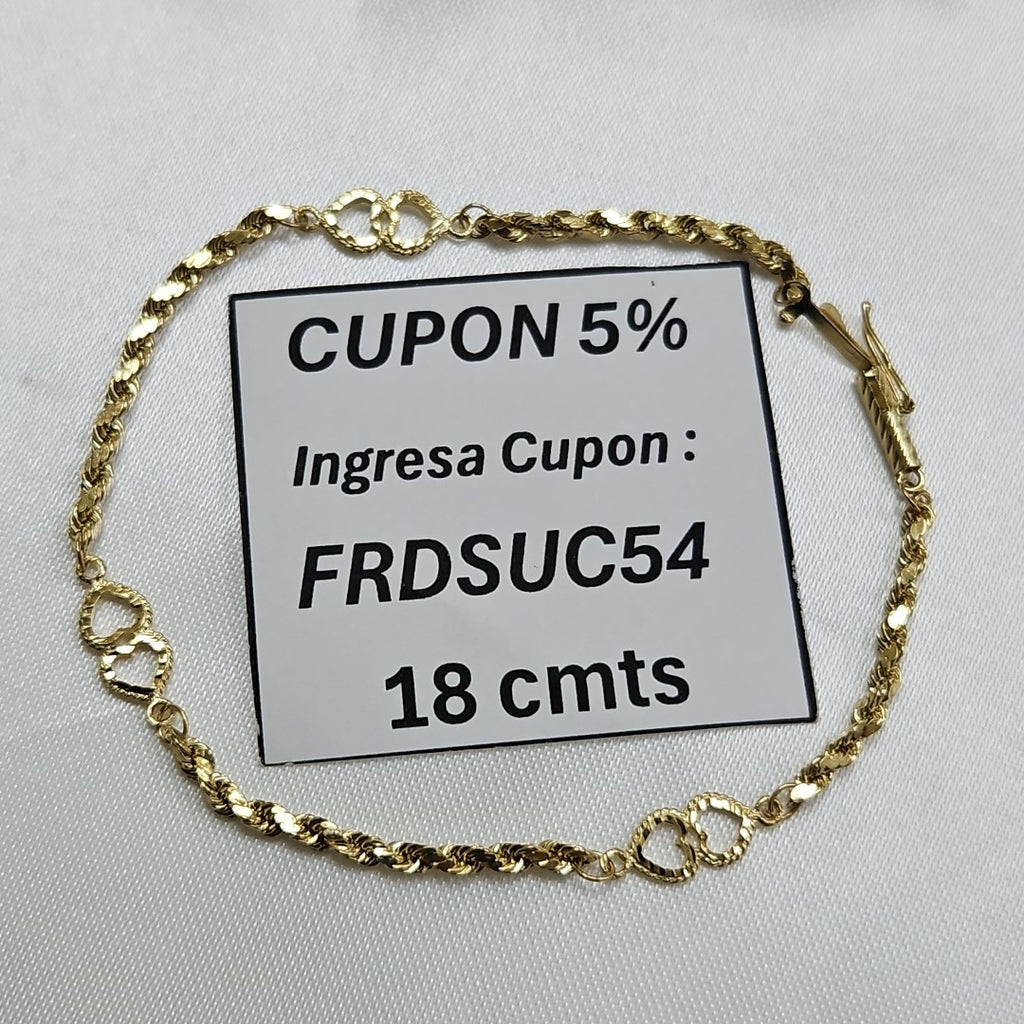 PULSERA ORO 14 K 2.3 GRMS (SEMINUEVO)