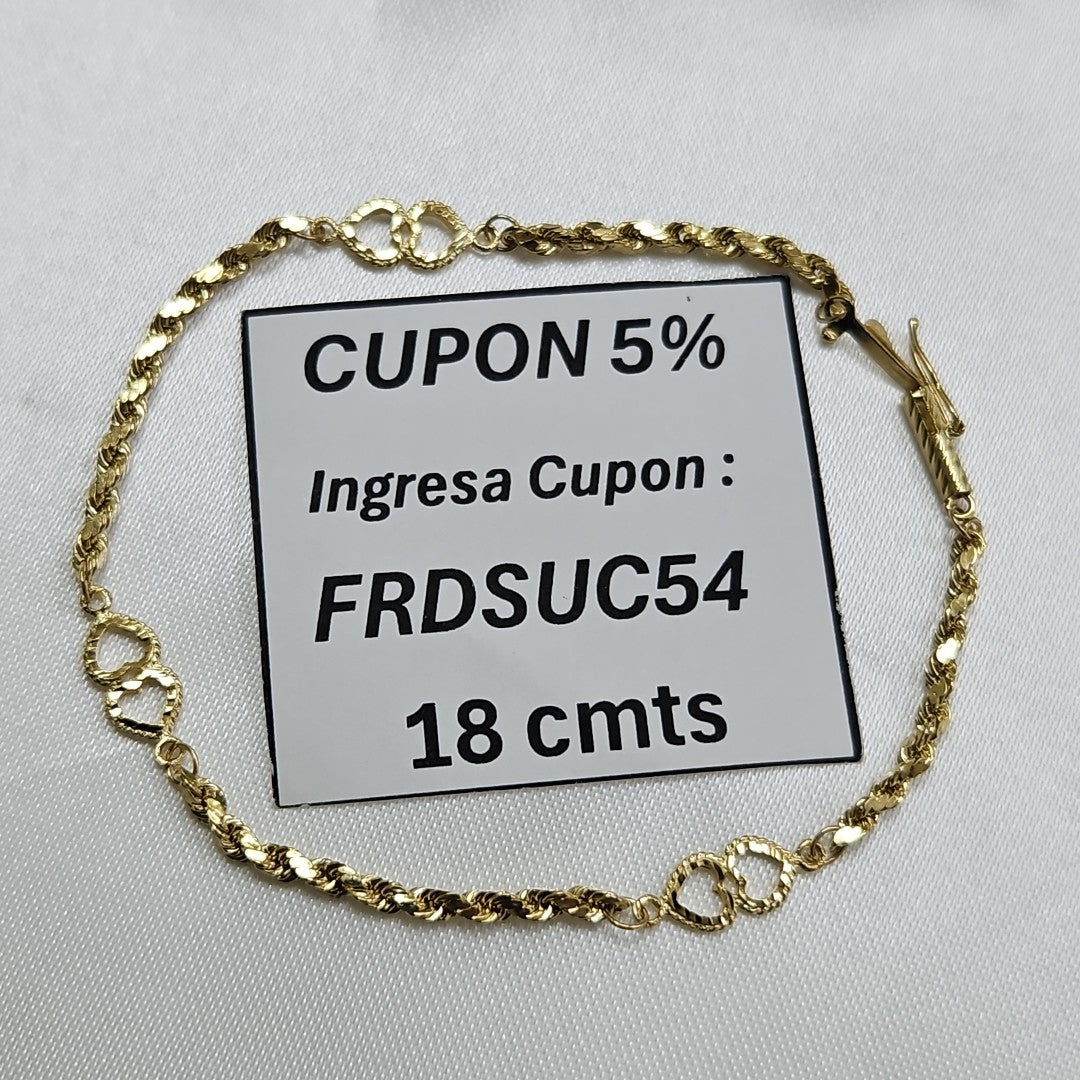 PULSERA ORO 14 K 2.3 GRMS (SEMINUEVO)