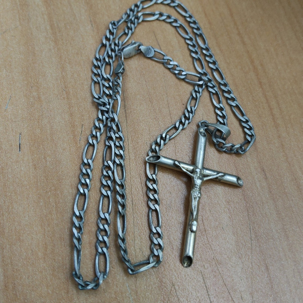CADENA, CRUZ PLATA 15.8 GRMS (SEMINUEVO)