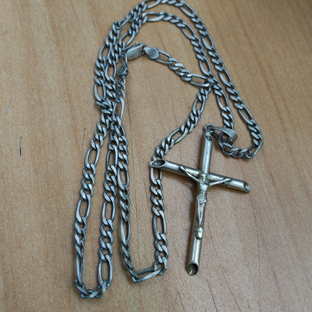 CADENA, CRUZ PLATA 15.8 GRMS (SEMINUEVO)