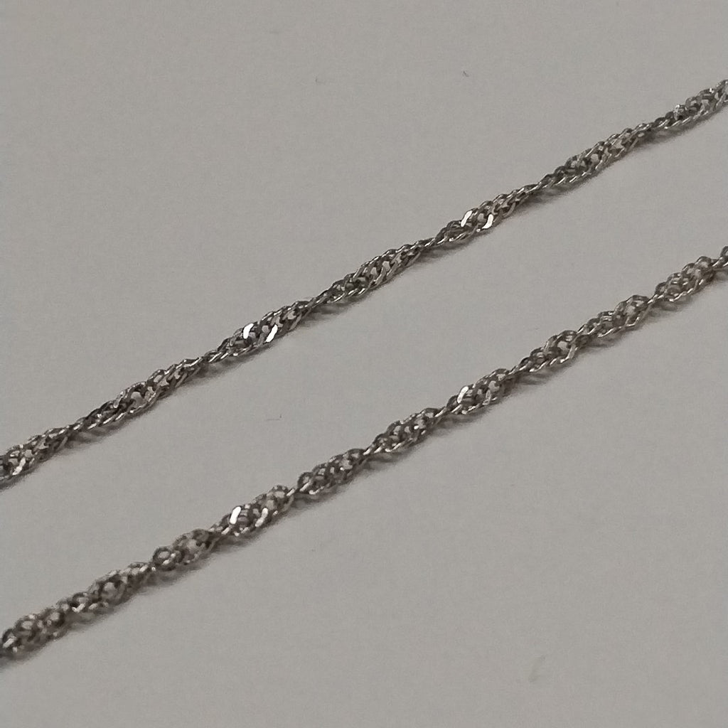 CADENA ORO BLANCO 18 K 1.8 GRMS (SEMINUEVO)