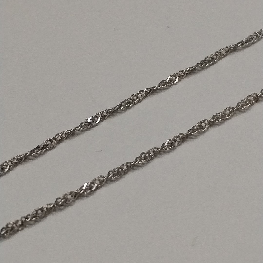 CADENA ORO BLANCO 18 K 1.8 GRMS (SEMINUEVO)