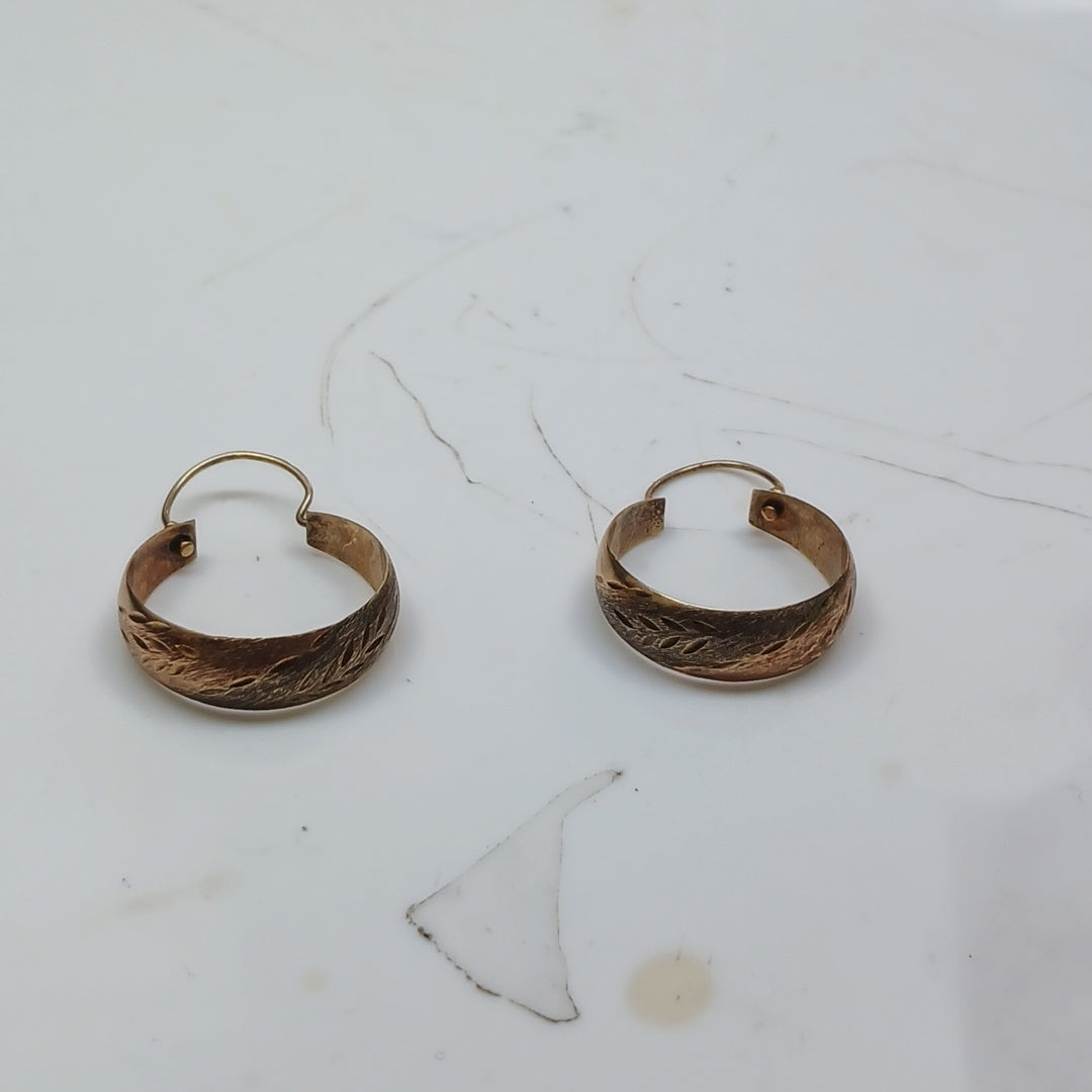 ARRACADAS PAR ORO 10 K 2.3 GRMS (SEMINUEVO)