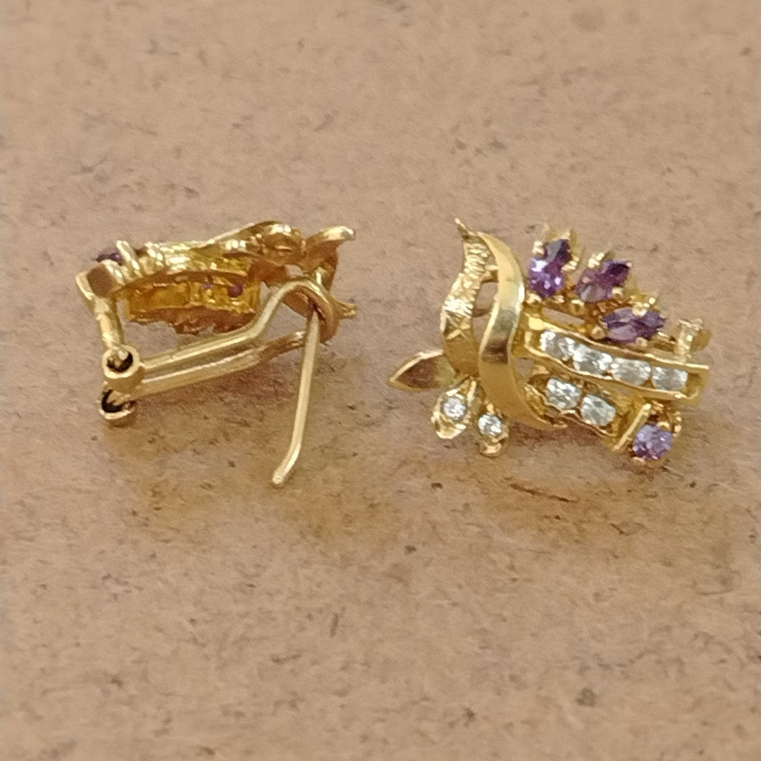 ARETES PAR ORO 14 K 4,40 GRMS (SEMINUEVO)