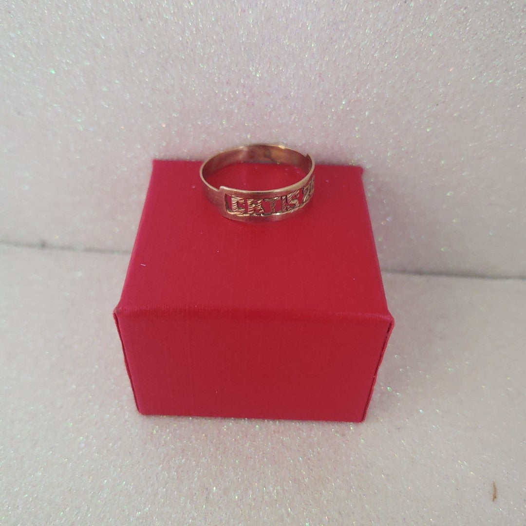 ANILLO DE GRADUACIÓN ORO 10 K 1.2 GRMS (SEMINUEVO)