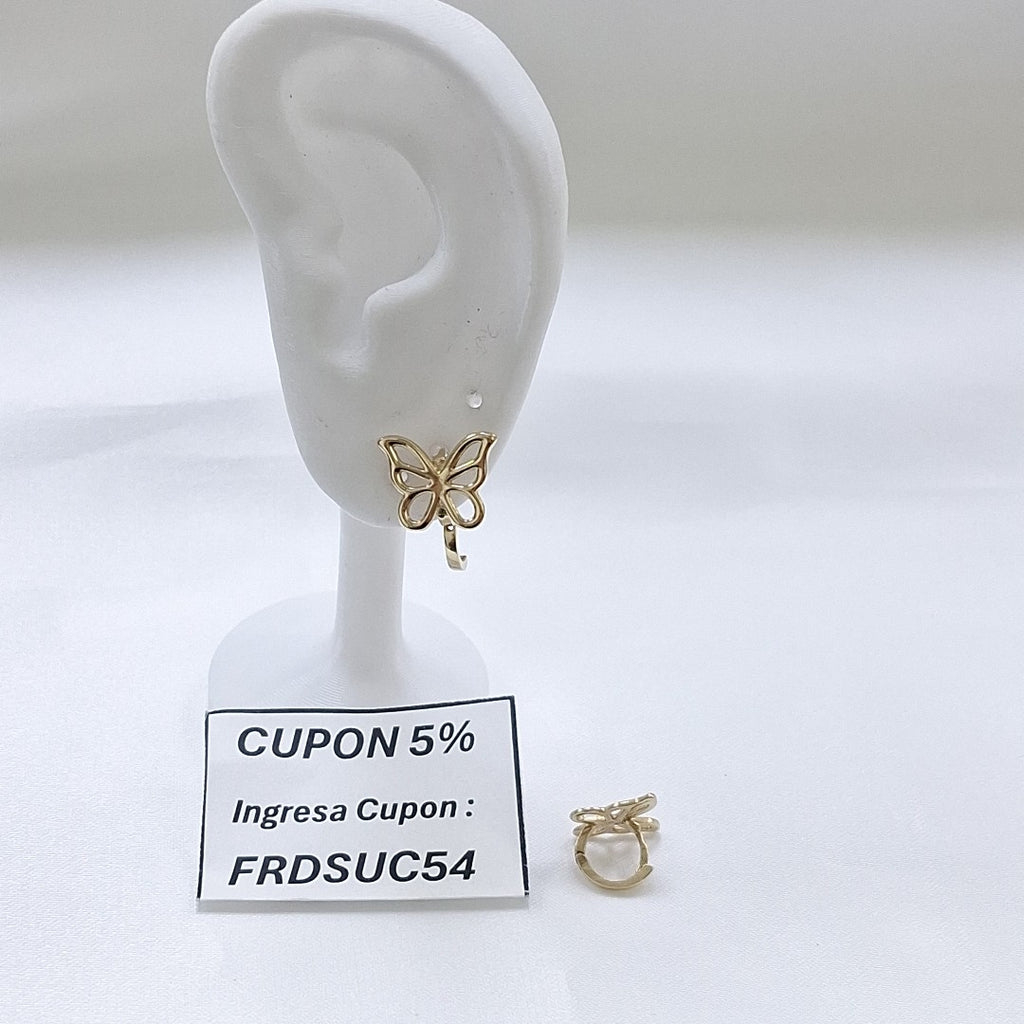 ARETES PAR ORO 14 K 2,60 GRMS (SEMINUEVO)