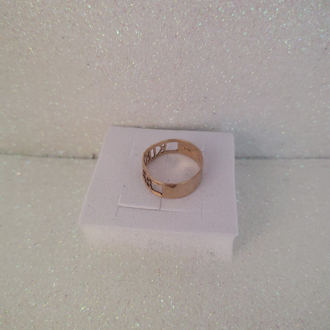 ANILLO DE GRADUACIÓN ORO 10 K 1 GRMS (SEMINUEVO)