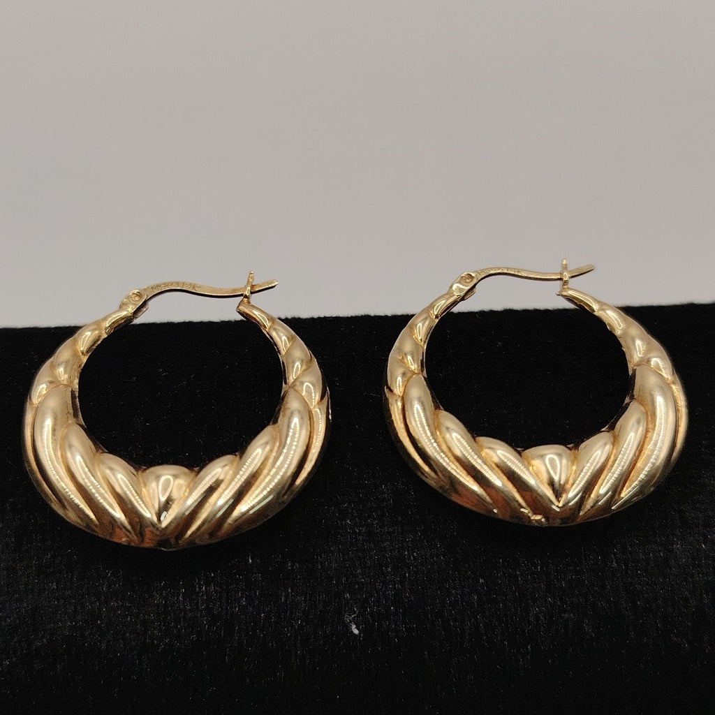 ARRACADAS PAR ORO 14 K 4.3 GRMS (SEMINUEVO)