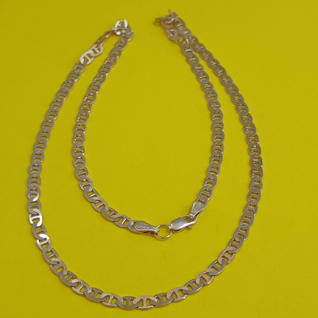 CADENA TEJIDO GUCHI PLATA .925 55 CM 12.5 GR (NUEVO)