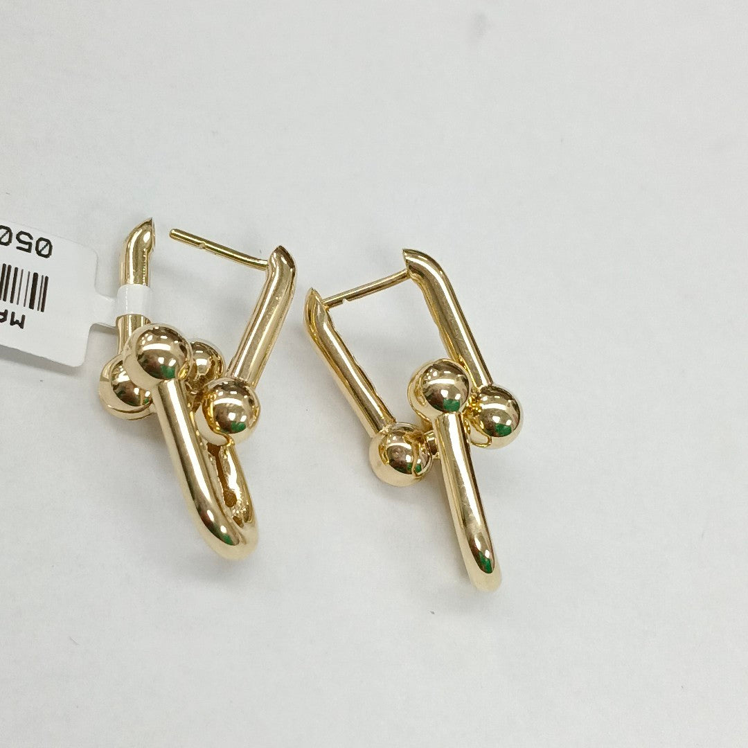 BROQUELES ORO 14K 4.3 (NUEVO)