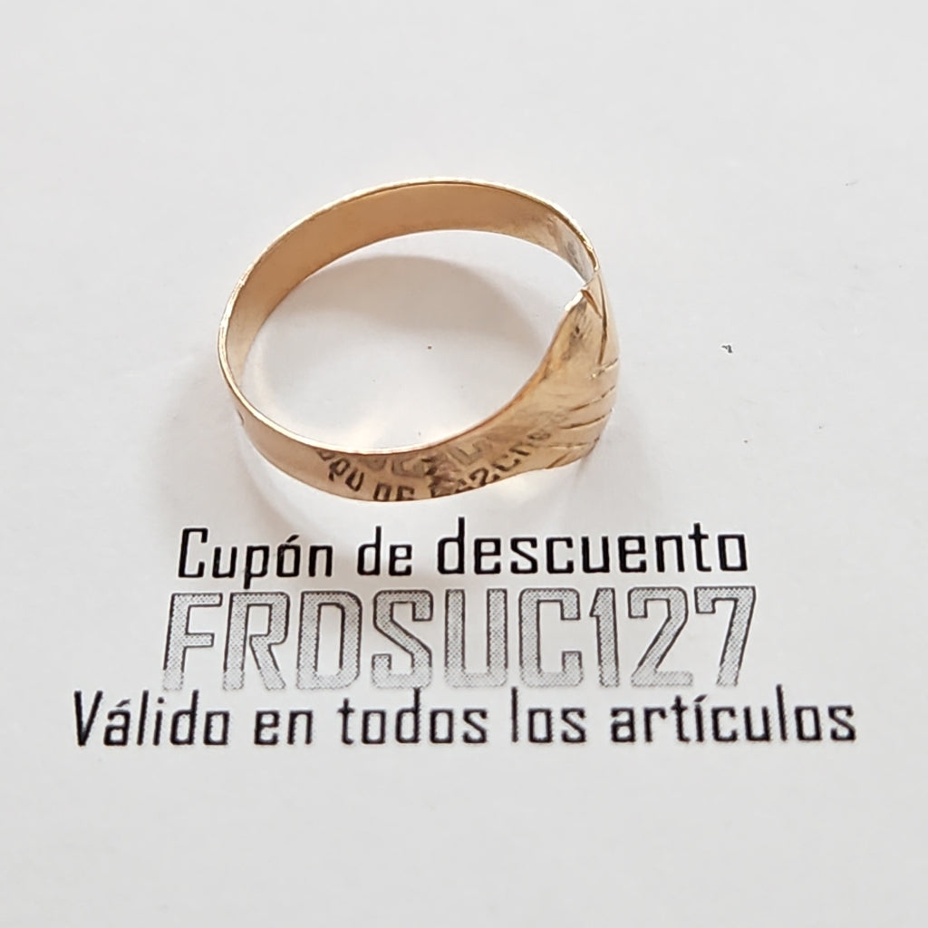 ANILLO ORO 10 K 1,70 GRMS (SEMINUEVO)