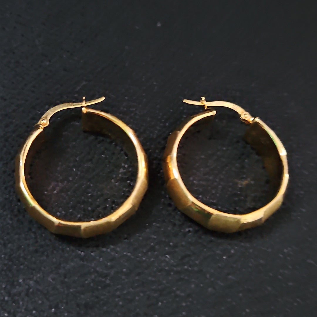 ARRACADAS PAR ORO 14 K 3,90 GRMS (SEMINUEVO)