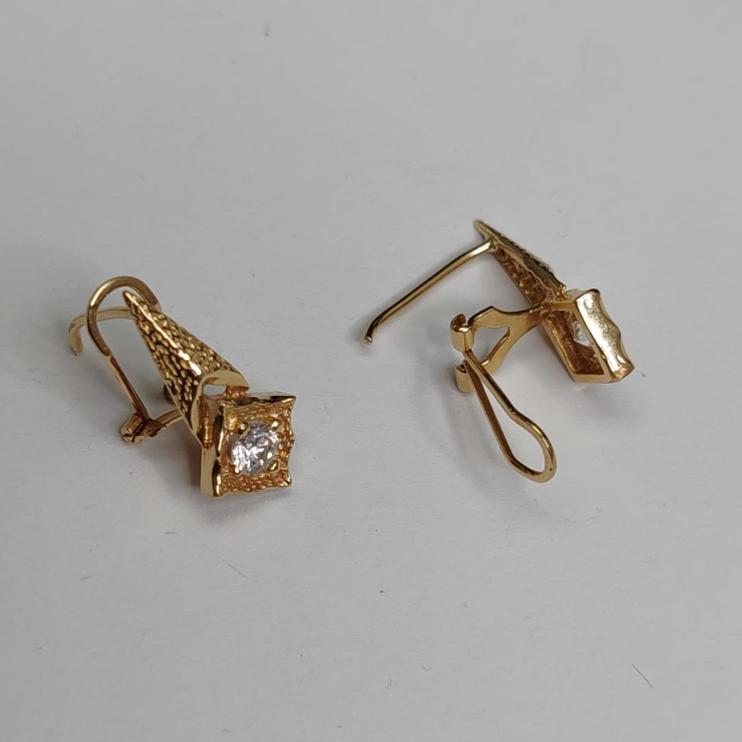 ARETES PAR ORO 14 K 2,70 GRMS (SEMINUEVO)
