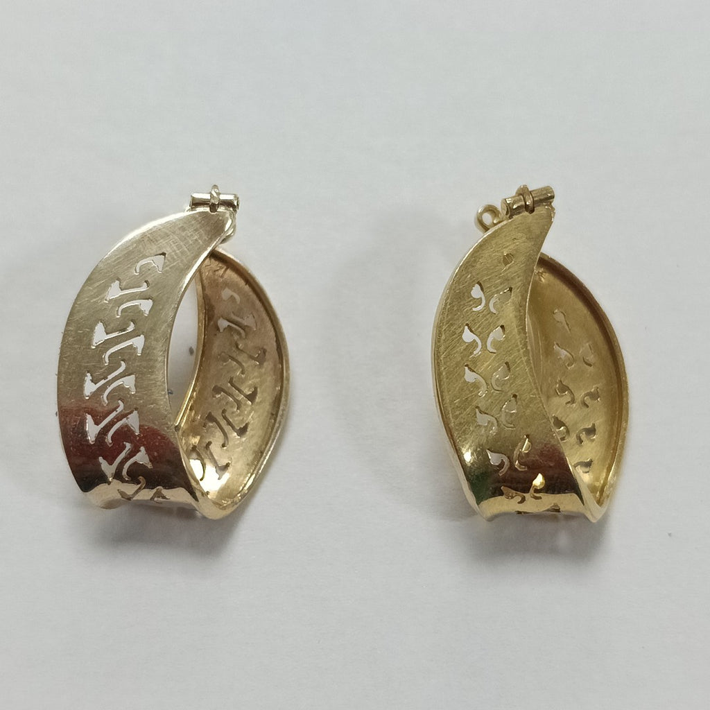 ARRACADAS PAR ORO 14 K 5.3 GRMS (SEMINUEVO)