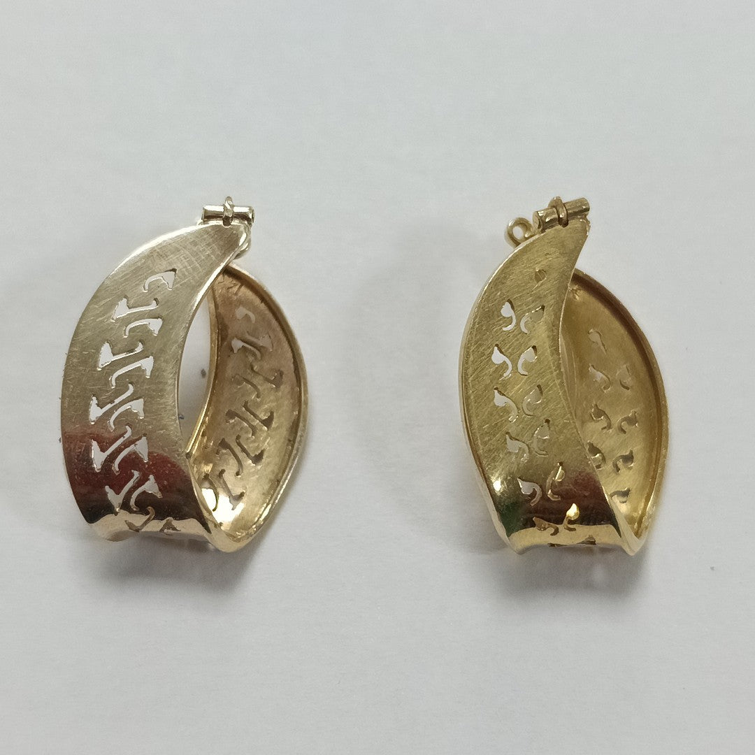 ARRACADAS PAR ORO 14 K 5.3 GRMS (SEMINUEVO)