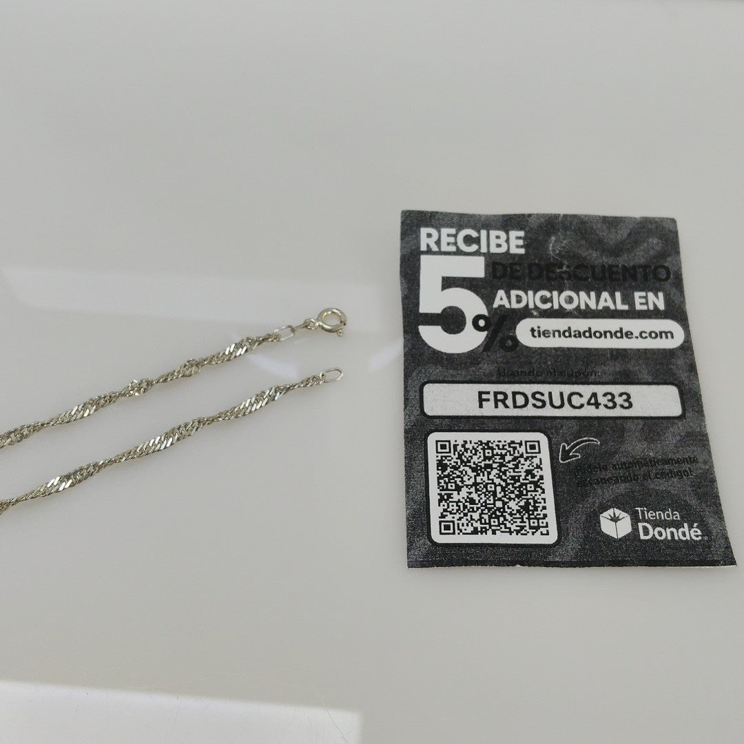 CADENA PLATA 6,80 GRMS (SEMINUEVO)