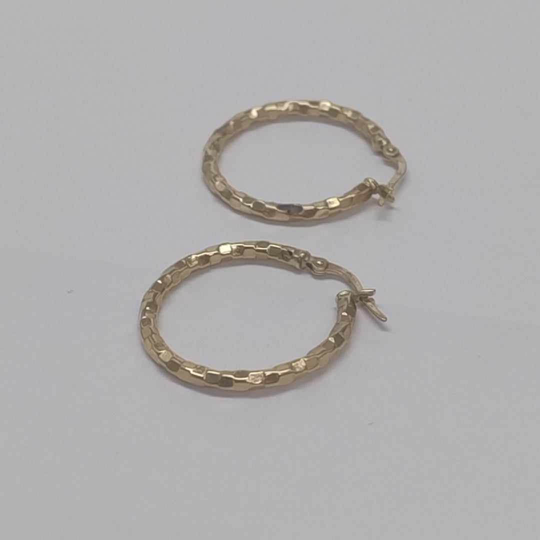 ARRACADAS PAR ORO 14 K 1.6 GRMS (SEMINUEVO)