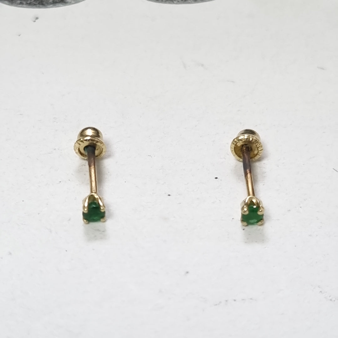 BROQUELES PAR ORO 14 K 0.3 GRMS (SEMINUEVO)