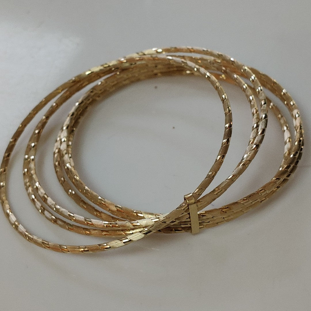 SEMANARIO DE PULSERAS ORO 14 K 24.1 GRMS (SEMINUEVO)