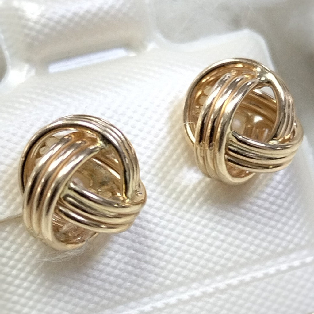 BROQUELES ORO 14K 1.8 (NUEVO)