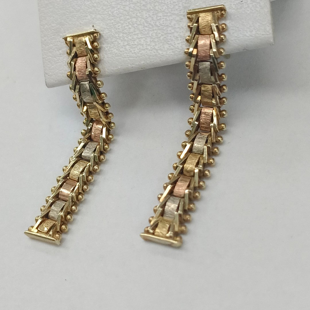 ARETES PAR ORO 14 K 3,40 GRMS (SEMINUEVO)