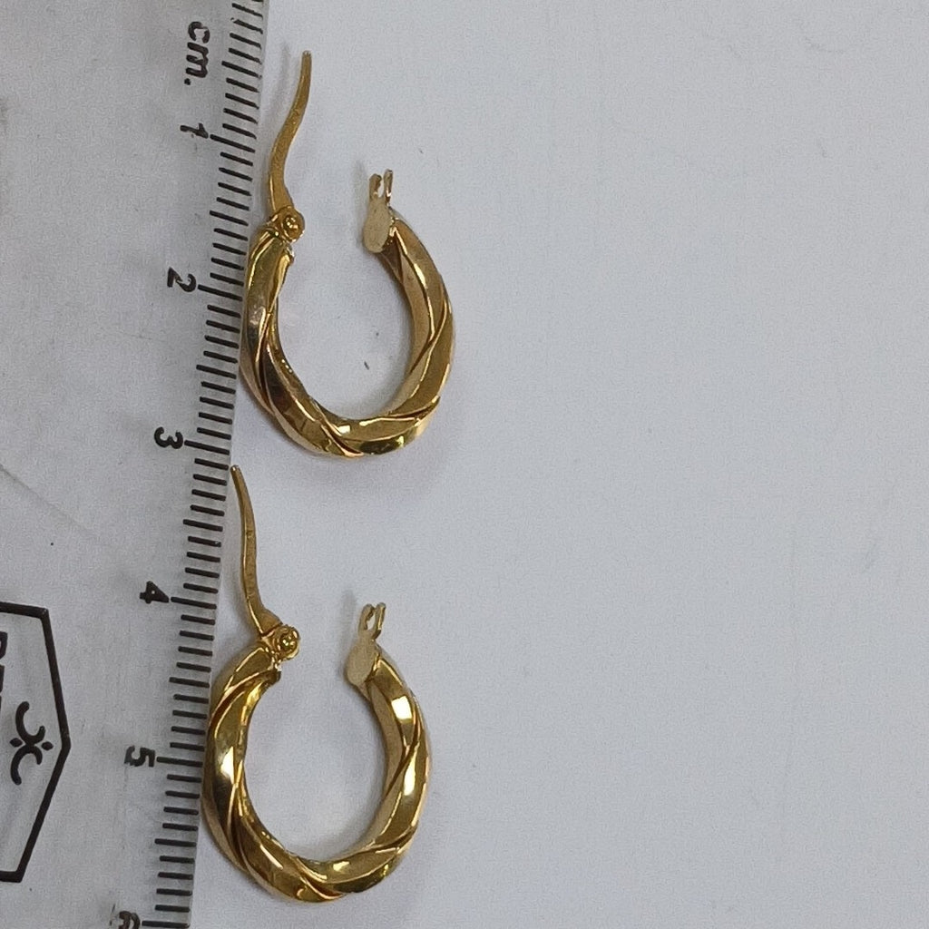 ARRACADAS PAR ORO 10 K 1.3 GRMS (SEMINUEVO)