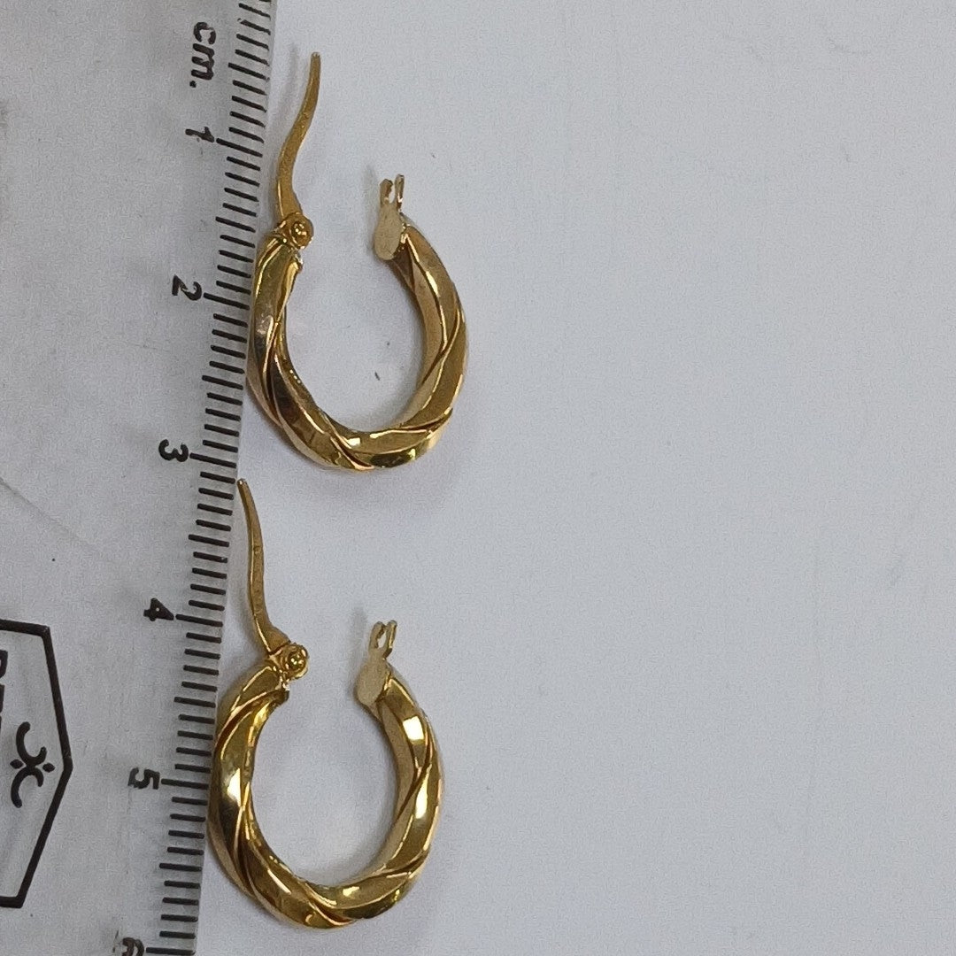 ARRACADAS PAR ORO 10 K 1.3 GRMS (SEMINUEVO)