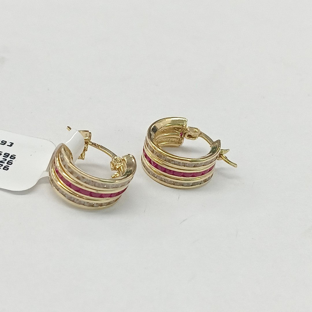 ARRACADAS PAR ORO 14 K 2,70 GRMS (SEMINUEVO)