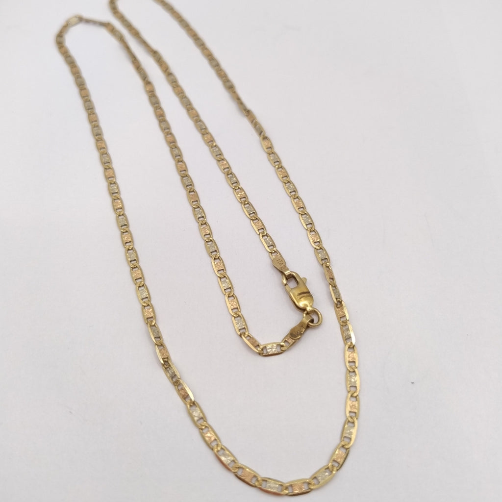CADENA ORO COMBINADO 14 K 5.7 GRMS (SEMINUEVO)