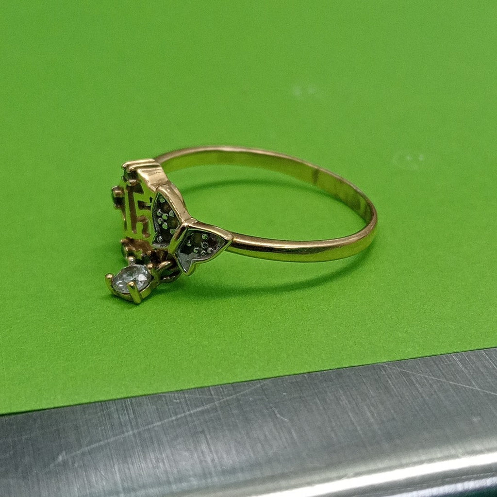 ANILLO CONMEMORATIVO ORO 10 K 2,00 GRMS (SEMINUEVO)