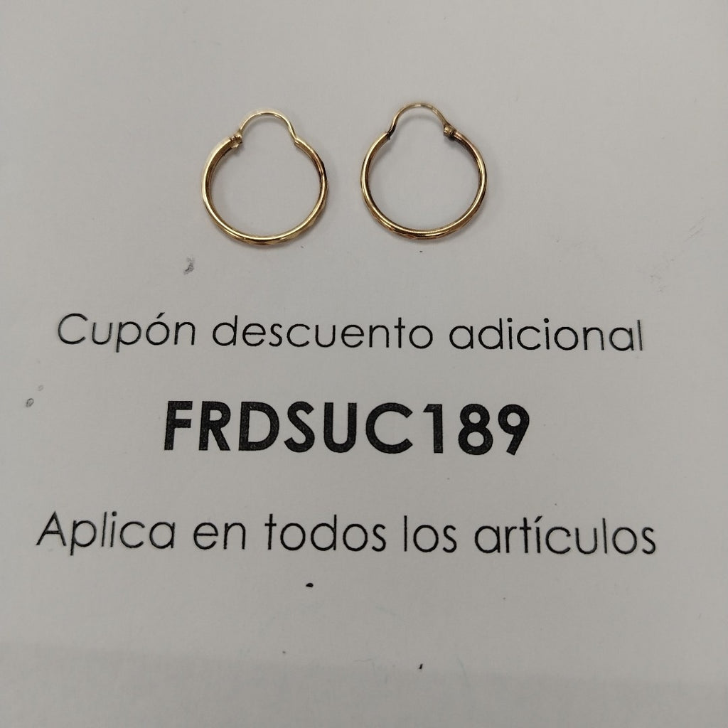 ARRACADAS PAR ORO 10 K 1,00 GRMS (SEMINUEVO)