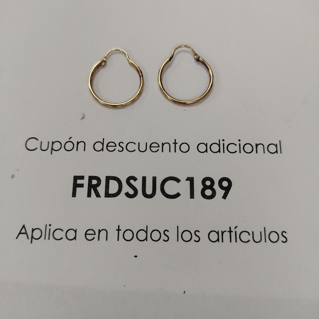 ARRACADAS PAR ORO 10 K 1,00 GRMS (SEMINUEVO)