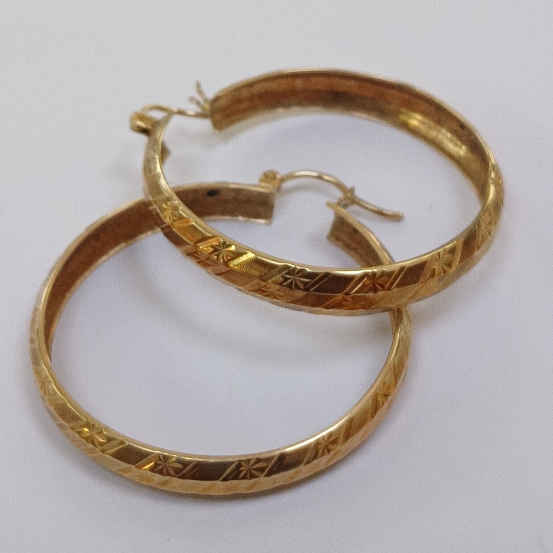 ARRACADAS PAR ORO 10 K 4.8 GRMS (SEMINUEVO)