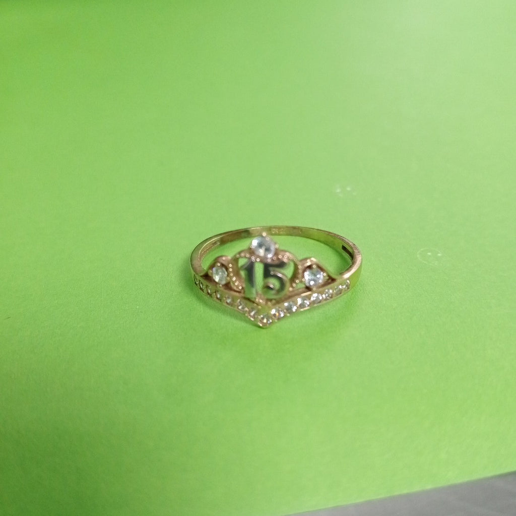 ANILLO CONMEMORATIVO ORO 10 K 1.6 GRMS (SEMINUEVO)