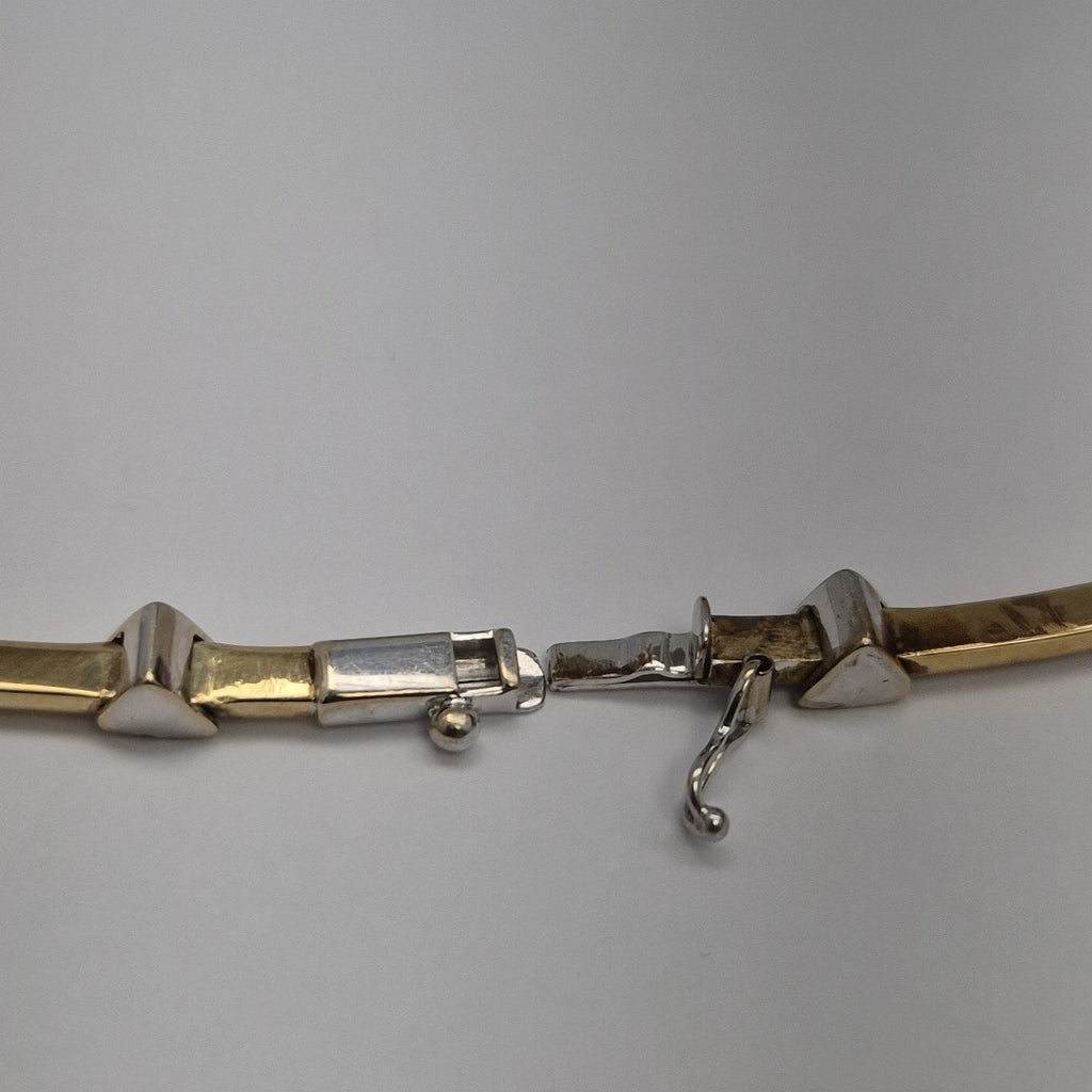 GARGANTILLA ORO,ORO BLANCO 14 K 22,10 GRMS (SEMINUEVO)