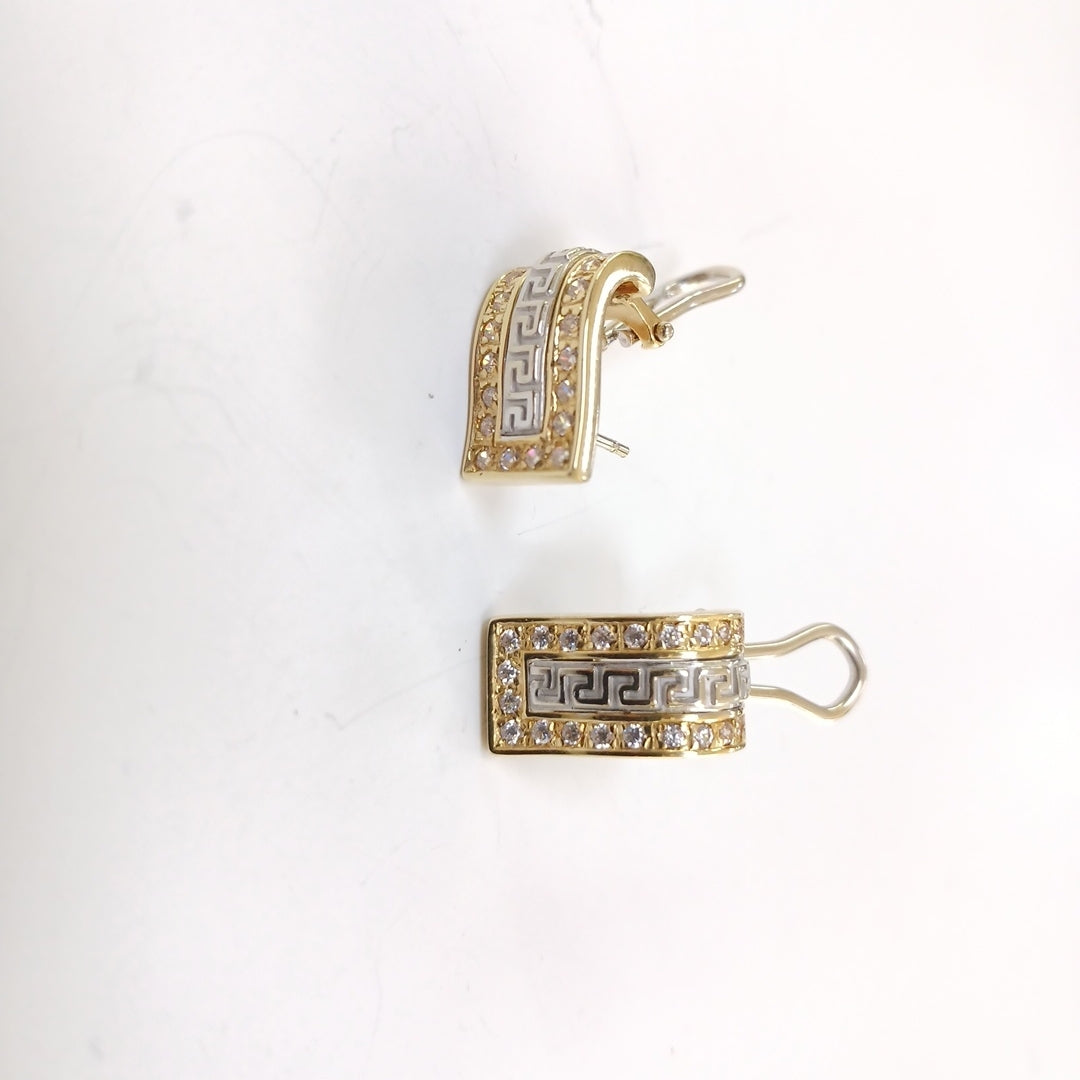 ARETES PAR ORO 14 K 7,70 GRMS (SEMINUEVO)