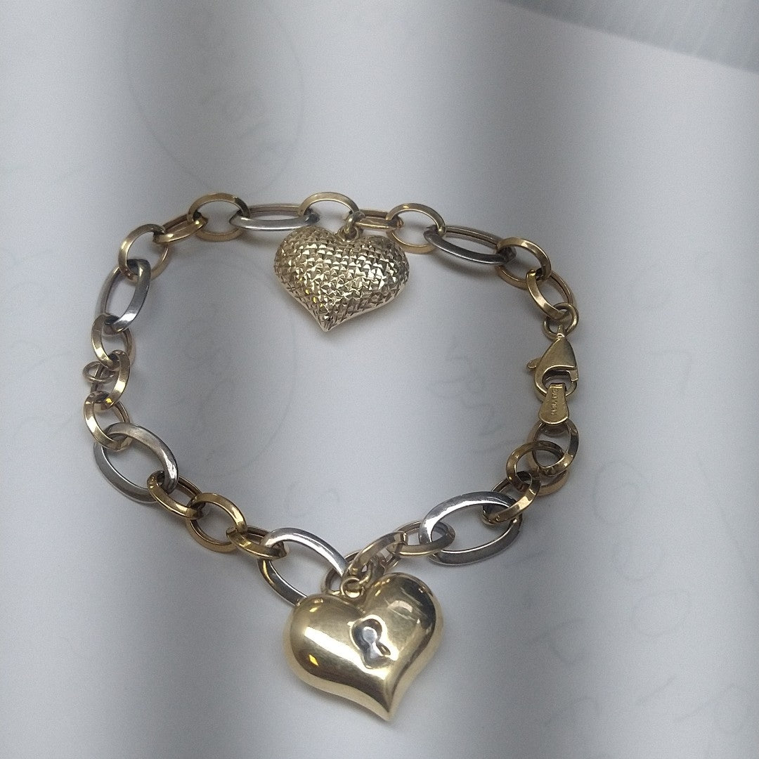 PULSERA ORO COMBINADO 14 K 5,70 GRMS (SEMINUEVO)