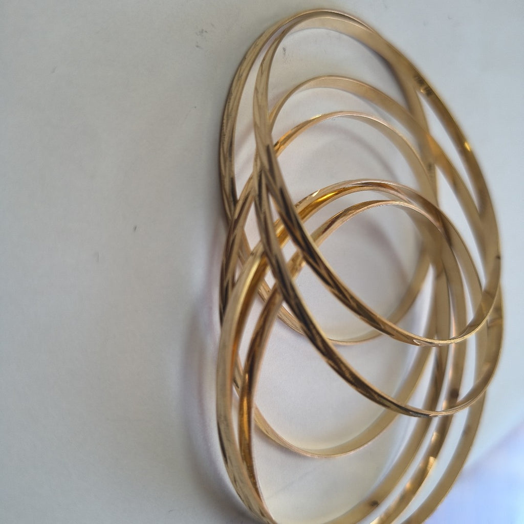 SEMANARIO DE PULSERAS ORO 14 K 37 GRMS (SEMINUEVO)
